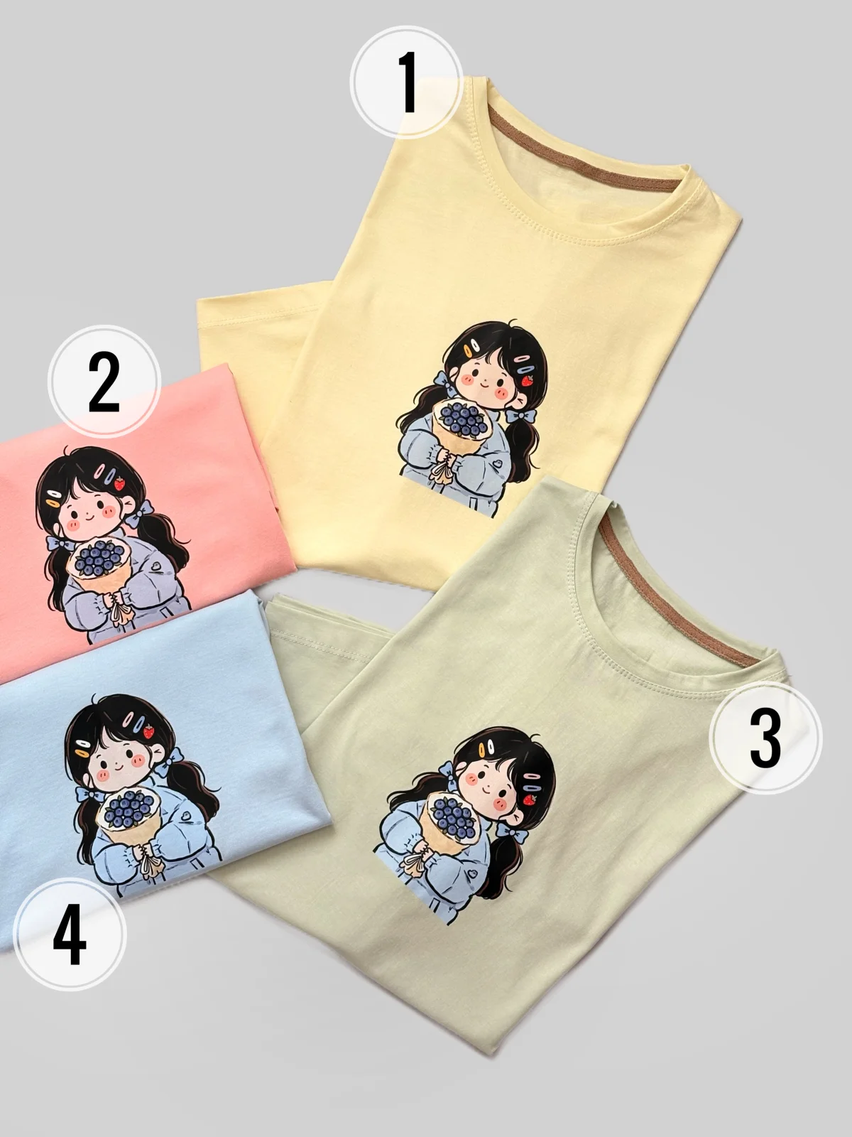 تیشرت باکسی دختر کیوت ۱۸۰۰