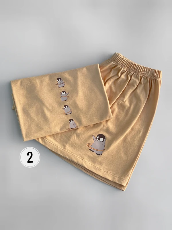 ست کراپ شورتک پنگوئن 2