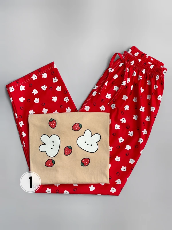 ست تیشرت شلوار طرح میکس 2