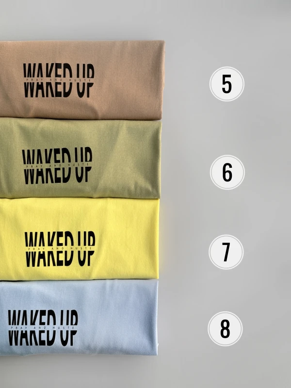 تیشرت نخ پنبه waked up 1281