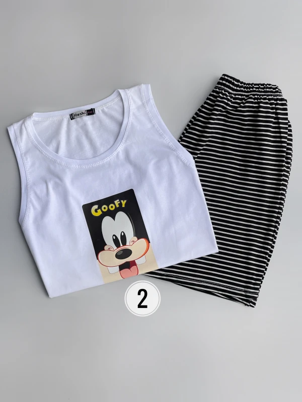 ست تاپ شورتک طرح میکس